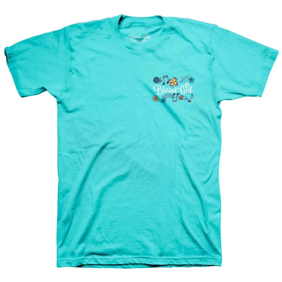 Blessed Girl Womens T-Shirt Bluebirds