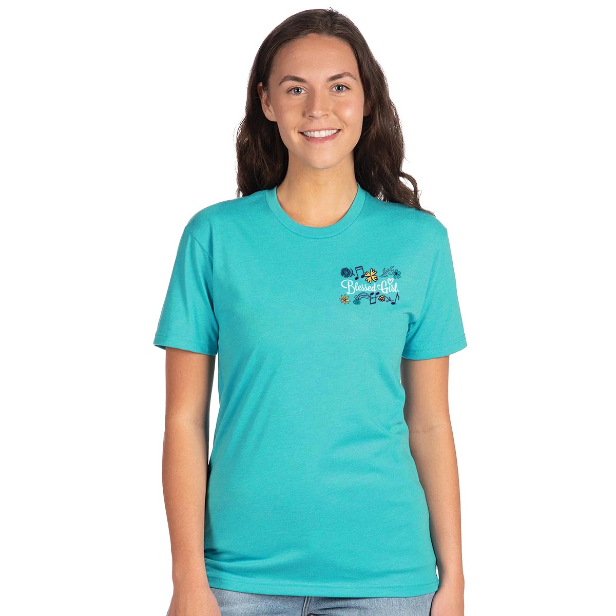 Blessed Girl Womens T-Shirt Bluebirds