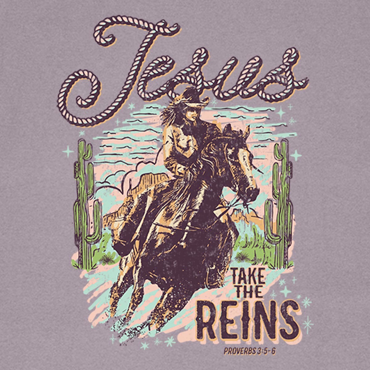 Blessed Girl Womens Boyfriend T-Shirt Jesus Take The Reins