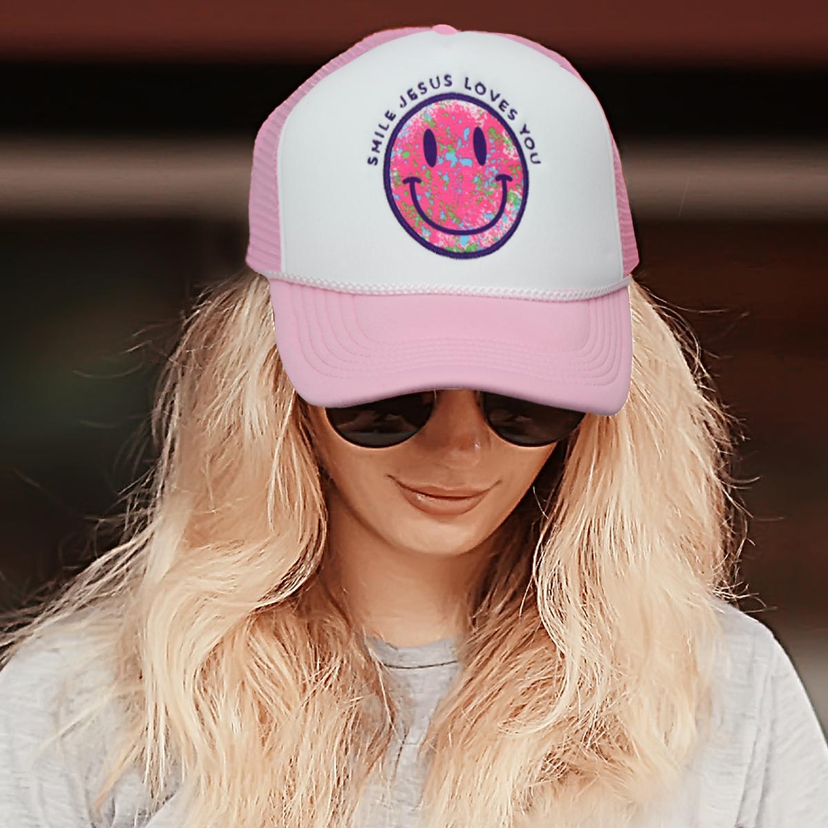 Blessed Girl Womens Cap Smile