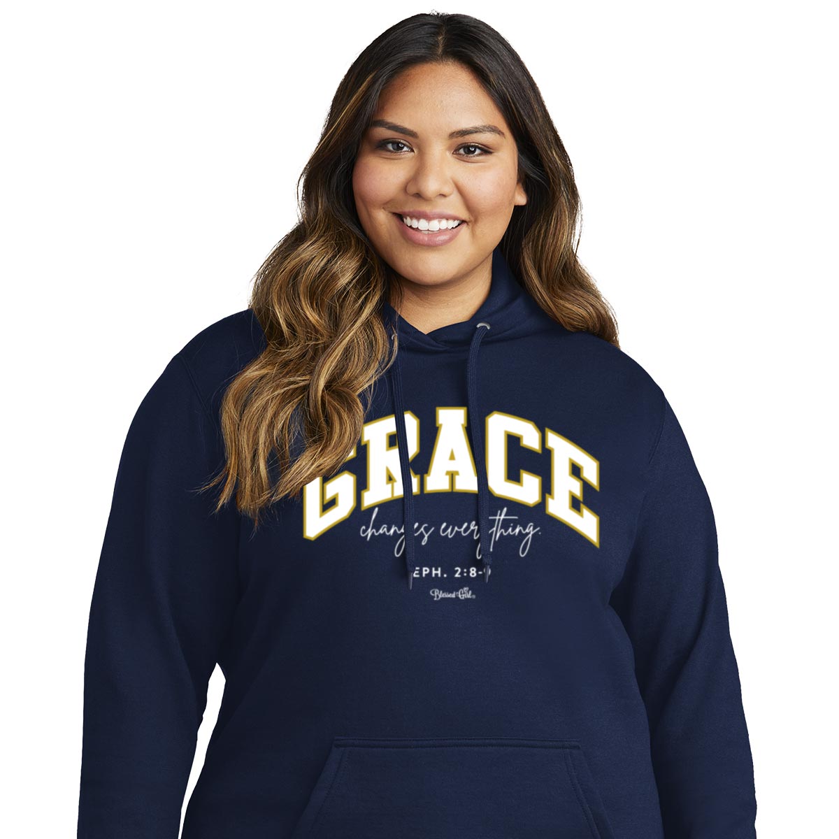 Blessed Girl Womens Hooded Sweatshirt Grace