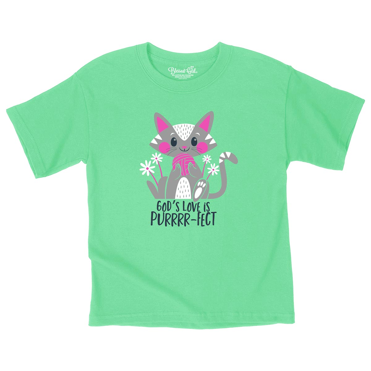 Blessed Girl Kids T-Shirt Kitten