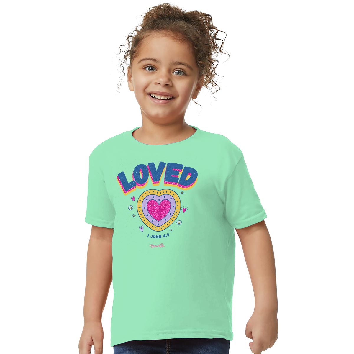 Blessed Girl Kids T-Shirt Love Heart