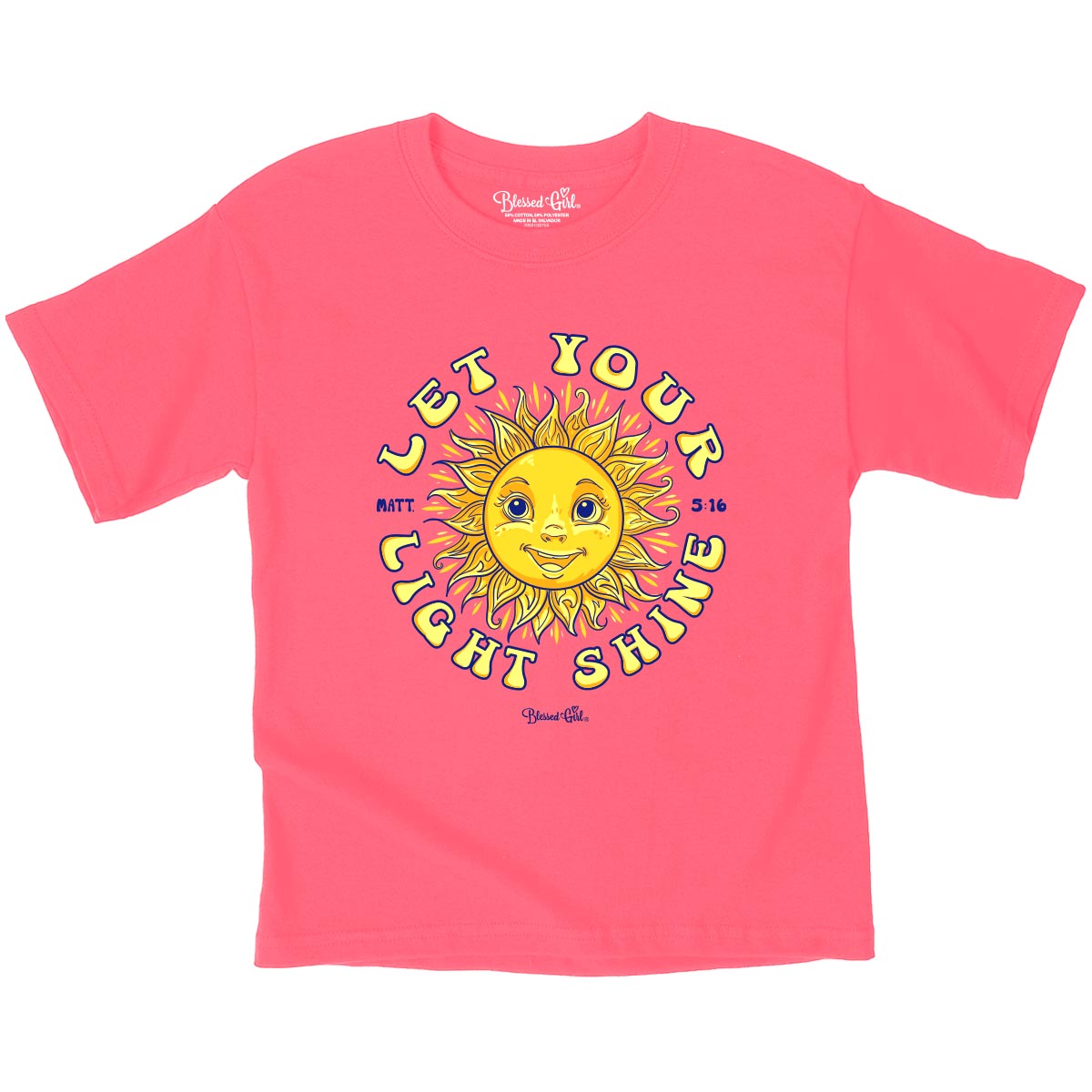 Blessed Girl Kids T-Shirt Sunshine