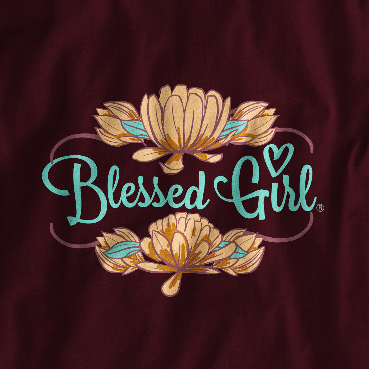 Blessed Girl Womens Long Sleeve T-Shirt Live By Faith