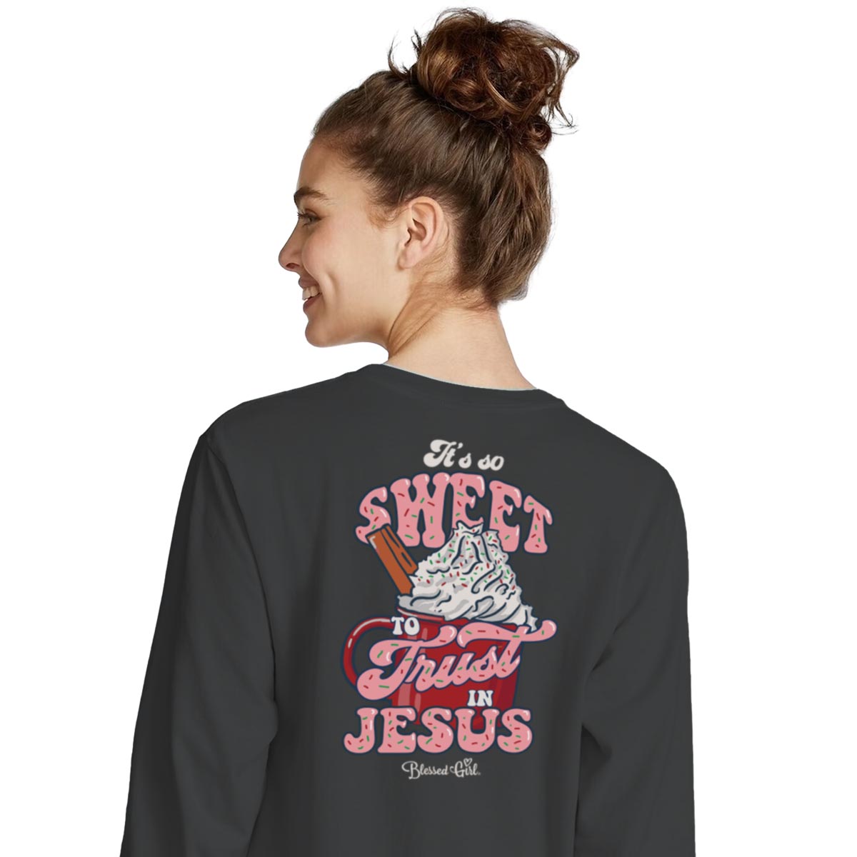 Blessed Girl Womens Long Sleeve T-Shirt It's So Sweet