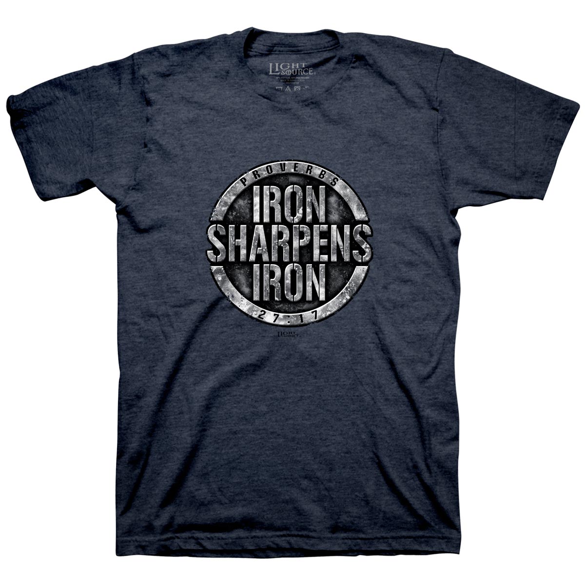 Light Source Mens T-Shirt Iron Circle