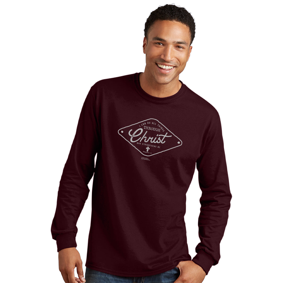 Light Source Mens Long Sleeve T-Shirt All Things Badge