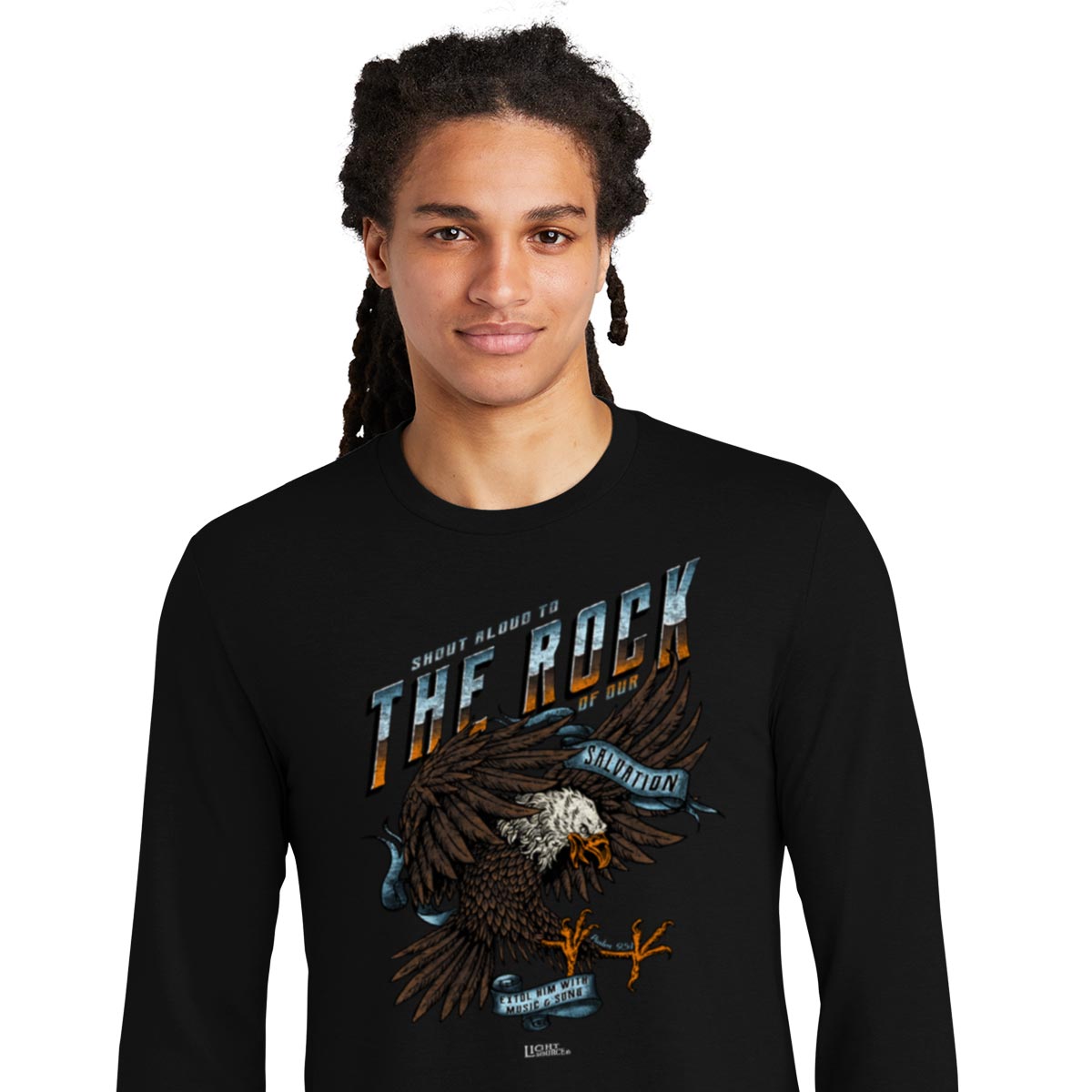 Light Source Mens Long Sleeve T-Shirt The Rock